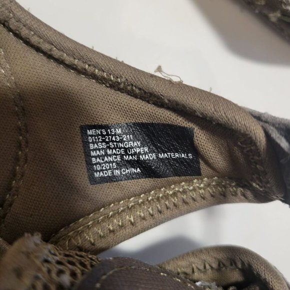 Free Shipping! Bass Stingray Brown Water Hiking Shoes Mens Sz. 13 M - Picture 11 of 13